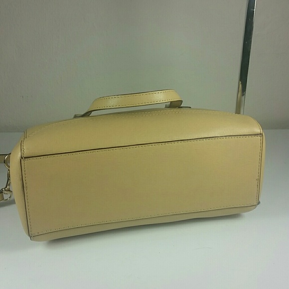 Coach bag Mini leather Satchel Tan Saffiano - Picture 5 of 8